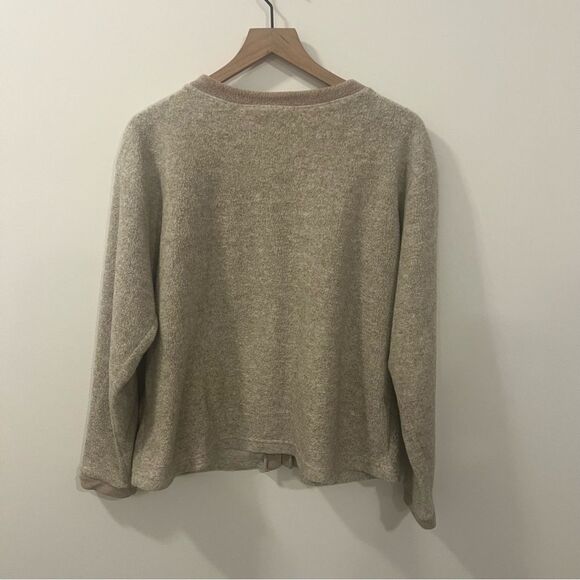 Vintage Northern Reflections Fleece Button Front Embroidered Pocket Sweater Larg - Picture 8 of 11